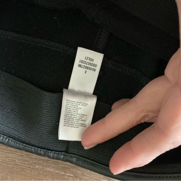 Nordstrom Rack Faux Leather Fleece Lined Womens Leggings Size Small - Picture 4 of 8